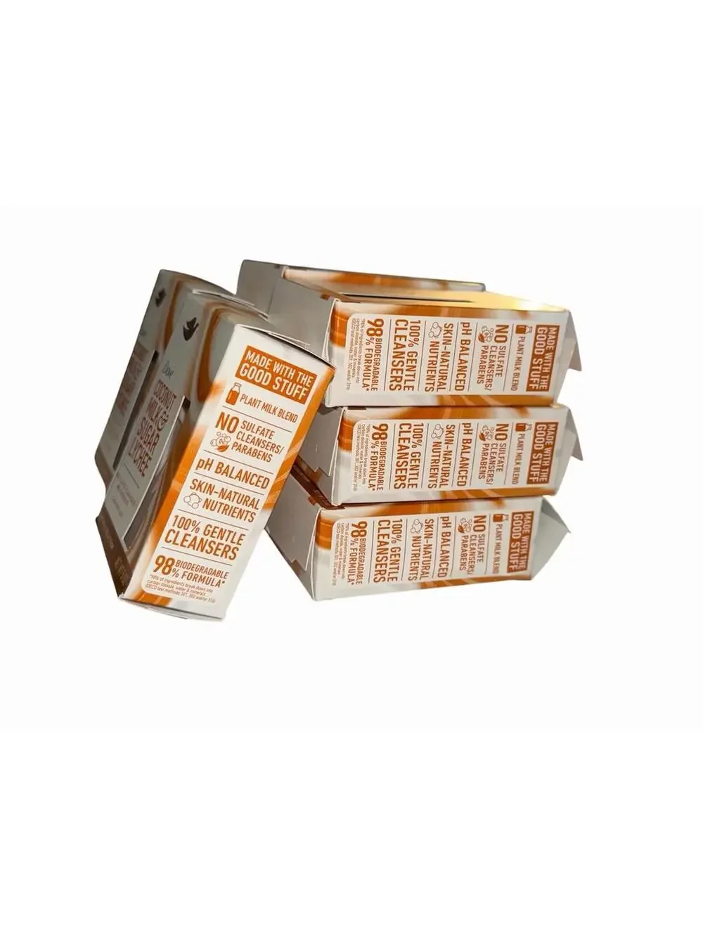 Lot Of 8 Dove Coconut Milk & Sugar Lychee Plant Milk Cleansing Bar Soap 5oz